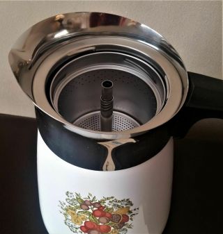 Corning Ware Percolator 6 Cup Stove Top Coffee Pot P - 146 Spice of Life 3
