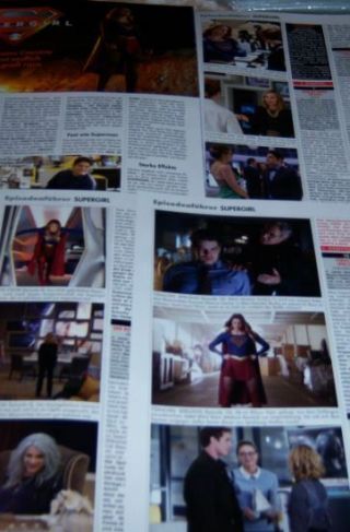 Melissa Benoist Supergirl 21 pc German Clippings Full Pages Tyler Hoechlin 3