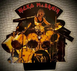 Iron Maiden - Nicko Mcbrain - Rhythm Of The Beast - 7 " Shaped Vinyl Picture Disc