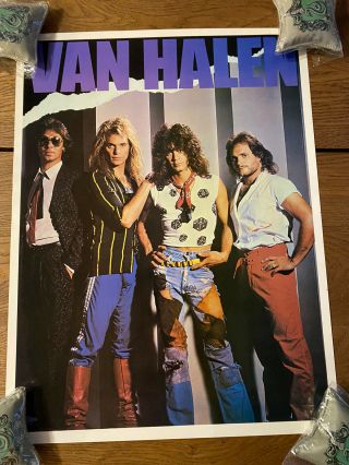 Van Halen Vintage Poster Eddie David Lee Roth 1980 