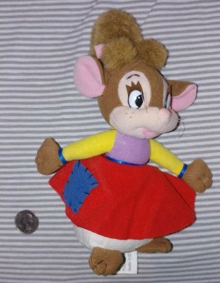 Rare Universal City Studios Tanya An American Tale Fievel Goes West Plush Mouse