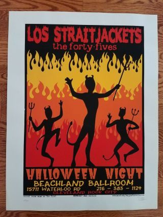Los Straitjackets Poster The Strait Jackets - Cleveland The Forty - Fives