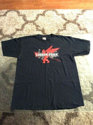 Linkin Park Hybrid Theory 2 - Sided Black Shirt Adult Large Vintage