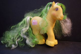 Vintage G1 Hasbro My Little Pony Lemon Treats Candy Cane,  All That Hair Shoes