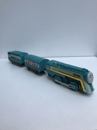 Thomas The Train Trackmaster Motorized Connor W/ Passenger Car And Tender Rare