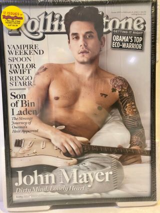 Rolling Stone Cover Framed Artwork " John Mayer "