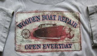 Wood Boat T - Shirt Chris Craft Century Size Medium