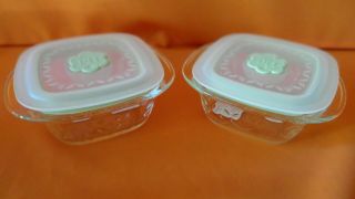 Princess House Fantasia Fresh 1 - Cup Storage Container Pair (3156)