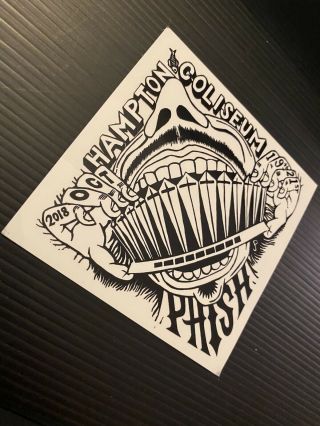 Phish Hampton VA 2018 Sticker Official Limited Edition Jim Pollock At Show 2