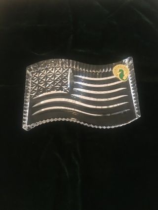 Waterford Crystal American Flag Paperweight - United States,  Patriotic