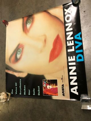 Eurythmics Annie Lennox 1992 Diva Jumbo Promo Poster 35” X 36”
