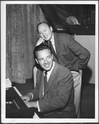 Jack Benny 1952 Cbs Tv Promo Photo Bob Crosby Jack Benny Program
