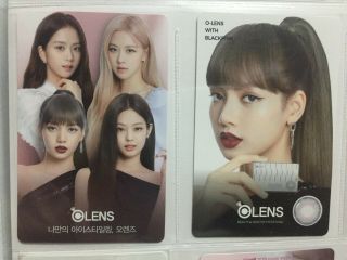 Blackpink Olens Photocard Lisa Face Ver,  All Member Jisoo Rose Jennie