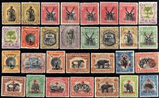 North Borneo 1894 - 1918 Hinged Selection,  30 Stamps