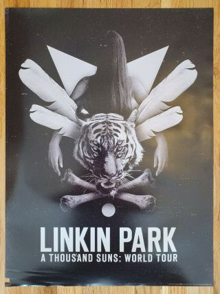 Linkin Park - A Thousand Suns World Tour Promo Poster 2010 Rare