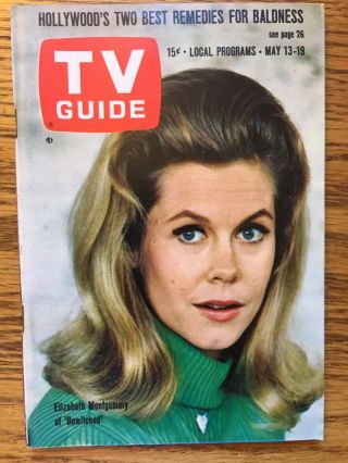 Montreal Elizabeth Montgomery Bewitched On Cover Of Tv Guide May 13,  1967