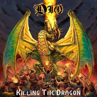 Dio Killing The Dragon Banner Huge 4x4 Ft Fabric Poster Tapestry Flag Album Art