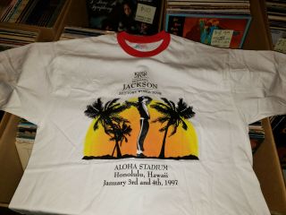 Michael Jackson T - Shirt History World Tour 1997 Honolulu,  Hawaii Xl Ex Large