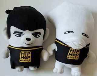 Pair Bts Official Hip Hop Monster Rapper Plush Dolls Bangtan Boys South Korea