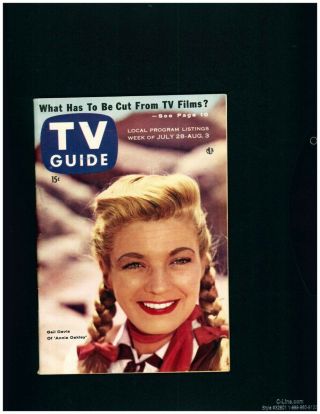 1956 Tv Guide - Annie Oakley (gail Davis) - No Label