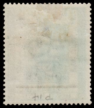 1897 Hong Kong QV Postal Fiscal stamp $1 on $2 bluish - green. 2