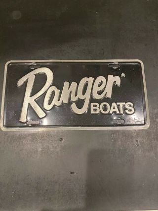Ranger Boats Liscense Plate Black Silver