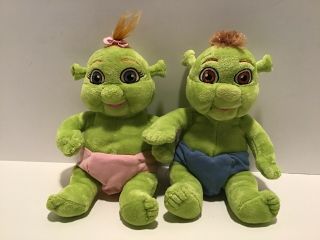 Build A Bear Shrek The Third Baby Ogre Felicia And Fergus 11” Boy And Girl