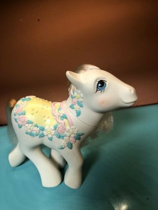 Vintage My Little Pony G1 Merry Go Round Carousel Flower Bouquet Mlp Hasbro Rare