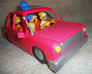 The Simpsons Talking Car Sfx Playmates Homer Marge Bar Lisa Maggie 2001