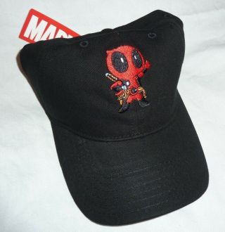 Loot Crate Dx Kawaii Baby Deadpool Dad Cap Hat Black,  By Concept One,  Role Model