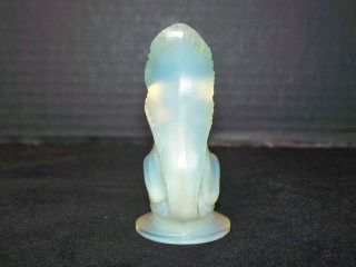 Sabino Art Glass Opalescent Squirrel Figurine Made in France 3 1/4 