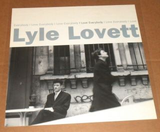 Lyle Lovett I Love Everybody Poster Vintage Promo 24x24