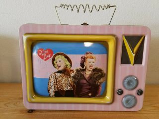 Older I Love Lucy Metal Lunchbox Large 10 " X7 " Tv Tin Tote.  Exc.  Stored.  Not.