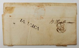 Jamaica 1793 To Great Britain Pre Philatelic Cover Letter With Marks Very Rare