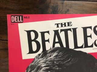 Vintage THE BEATLES Dell 2 Wall Poster 1960 ' s 2