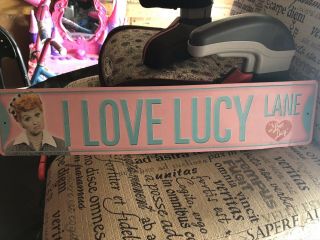 I Love Lucy Lane Metal/tin Sign.