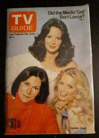 Tv Guide February 18 - 24 1978 Charlie’s Angels Cheryl Ladd No Label