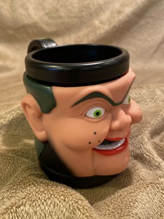 Goosebumps Slappy The Dummy Monster 3d Mug Cup Toy Plastic 1996 Vintage Rare