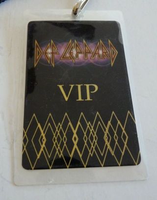 Def Leppard VIP 1999 Tour Issued Backstage Pass Laminate 100 Real 2