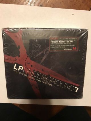 Linkin Park Lp Underground 7 Fan Club Cd T - Shirt Size Medium