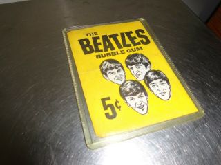The Beatles Bazooka Bubble Gum Wrapper 1964 Cards