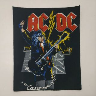Vintage Ac/dc 80s Back Patch Heavy Metal Acdc Band