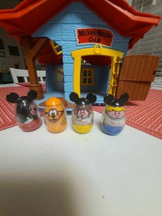 Vintage 1976 Hasbro Walt Disney Mickey Mouse Weebles Clubhouse