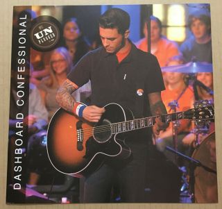 Dashbooard Confessional Rare 2002 Double Sided Promo Poster Flat 4 Unplugged Cd