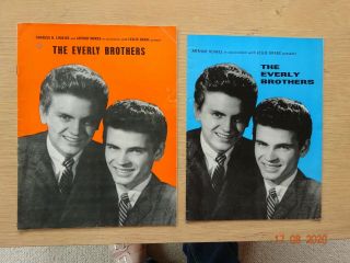2 X The Everly Brothers Uk Tour Programmes.