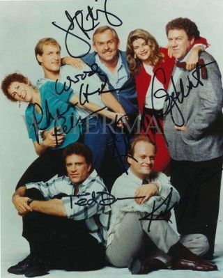 Reprint - Cheers Cast Woody Harrelson Signed 8 X 10 Glossy Photo Poster Rp