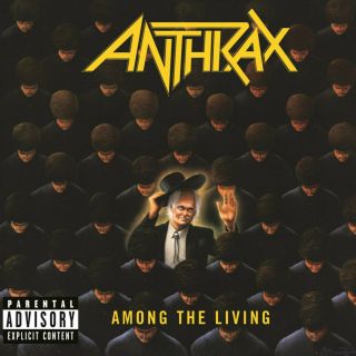 Anthrax Among The Living Banner Huge 4x4 Ft Tapestry Fabric Poster Flag Print