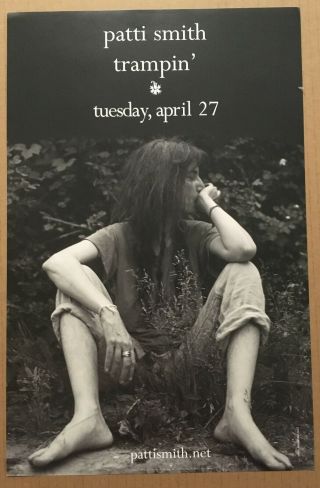Patti Smith Rare 2003 Promo Poster On Medium Stock For Trampin Cd 11x17 Usa