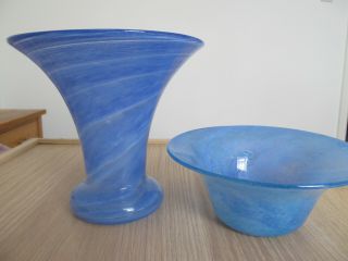 Nazeing Not Monart Glass Vase,  Bowl
