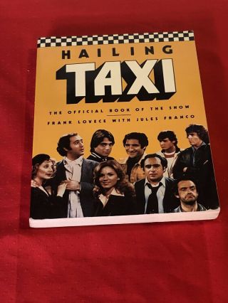 Vintage Tv Show Large Paperback Book " Hailing Taxi - The Official Book Of The Sh